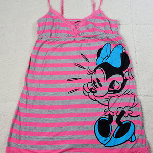 Disney Pink/Gray Tanktop w/ Minnie Mouse Size Sm